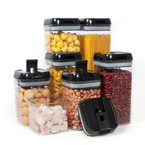 Multifunction Food Storage Containers Plastic Containers with Lids Kitchen Pantry Organization