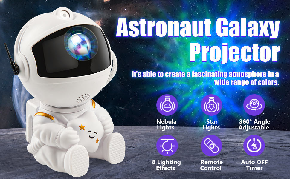 Astronaut Nebula Star Galaxy Projector