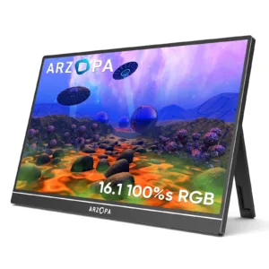 Arzopa Z1C 16.1 Inch FHD Full HD USB Portable  Monitor Screen  for Laptop Gaming Console